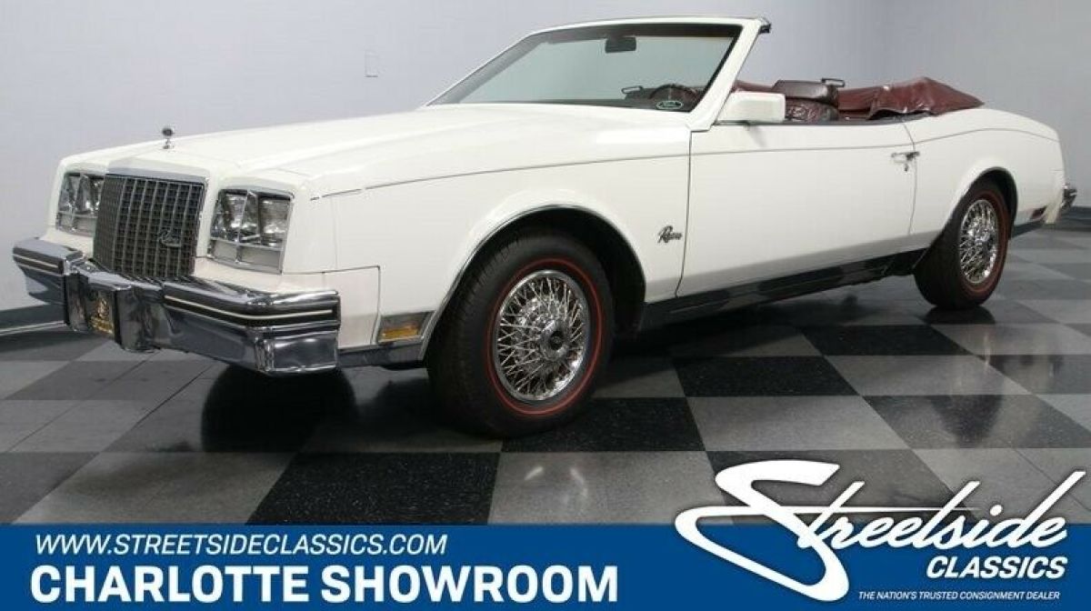modern classic vintage drop rag top retro 1983 Buick Riviera Convertible