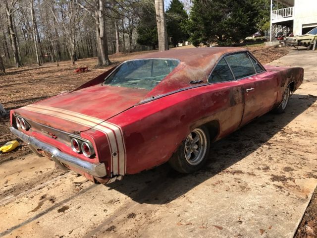 mopar 1968 dodge charger big block red/white 68 1968 Dodge Charger