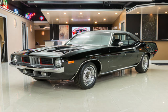 Mopar 360ci V8 Crate Engine, #'s Matching 727 3-Speed Manual, PS, PB, Disc, TTI! 1974 Plymouth Barracuda