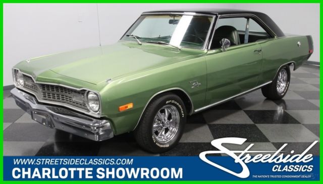 mopar green cragar black torqueflite vintage classic header air speed muscle 1973 Dodge Dart Swinger