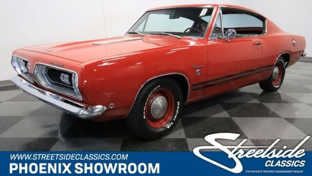 Mopar V8 Auto A727 Match Original Low Classic Vintage Collector Restored Red Act 1968 Plymouth Barracuda Formula S