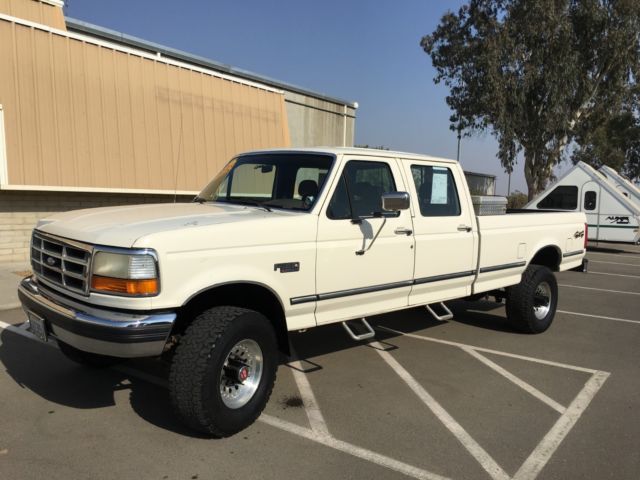 **more pics below** 1992 FORD F350 CREW CAB 4X4 7.3 BANKS "POWERSTROKE" DIESEL 1992 Ford F-350 XLT LARIAT