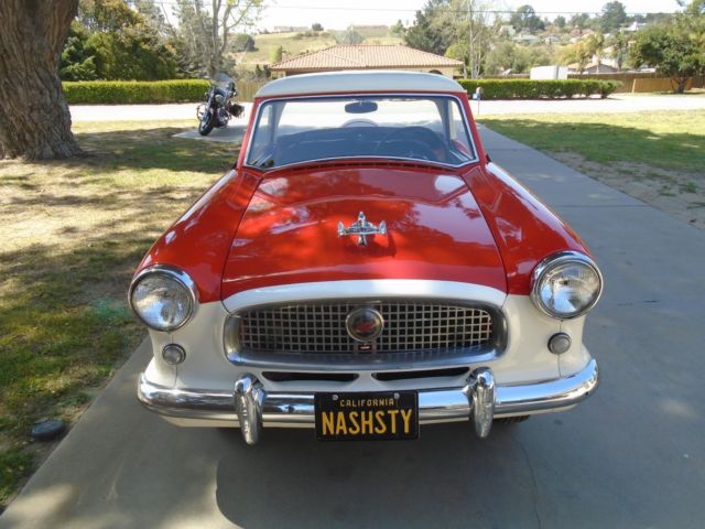 MOSTLY RESTORED 1959 "BABY" NASH METROPOLITAN RED WHITE AND CUTE! 1959 Nash 400 Series