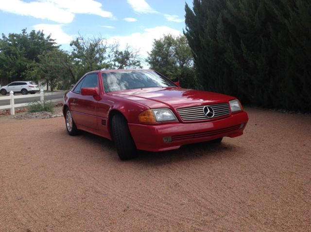 mostly restored red both tops backup sensors pioneer radio sat bluetooth 1994 Mercedes-Benz SL-Class 500sl
