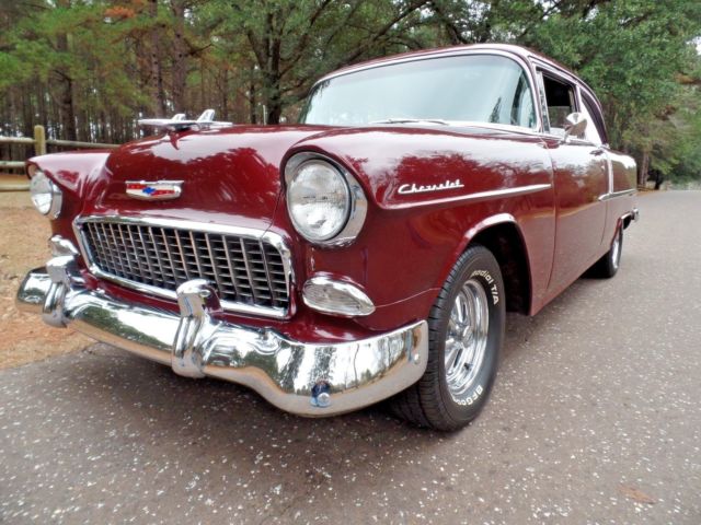 MUNCIE 4-SPEED 350 V-8 VINTAGE AIR - Classic Hot Rod 55 Chevy 210 Post - VIDEO 1955 Chevrolet Bel Air/150/210 VINTAGE '60's LOOK STREET ROD POST CAR