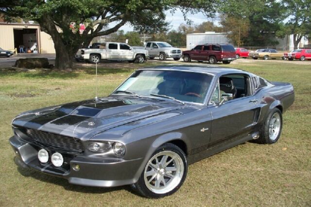 MUSTANG ELEANOR GT500E - FASTBACK IN PEPPER GRAY - SHAVED SHOCK TOWERS 1968 Ford Mustang Fastback ELEANOR GT500E