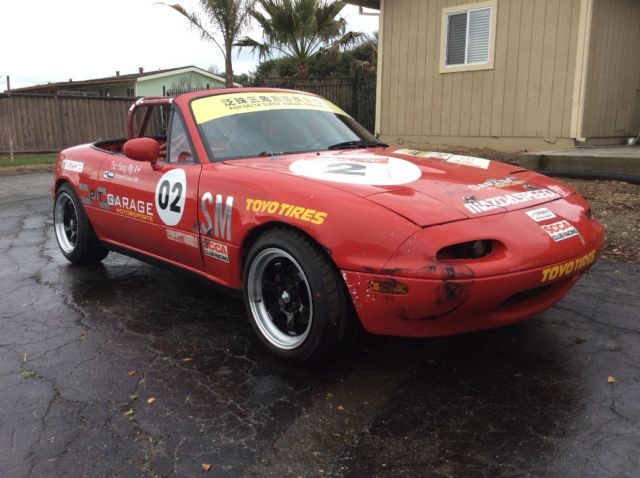 NASA SCCA race car, full suspension, cooling, cage etc. LOW miles, great shape. 1990 Mazda MX-5 Miata NASA SCCA Spec Miata Race Car