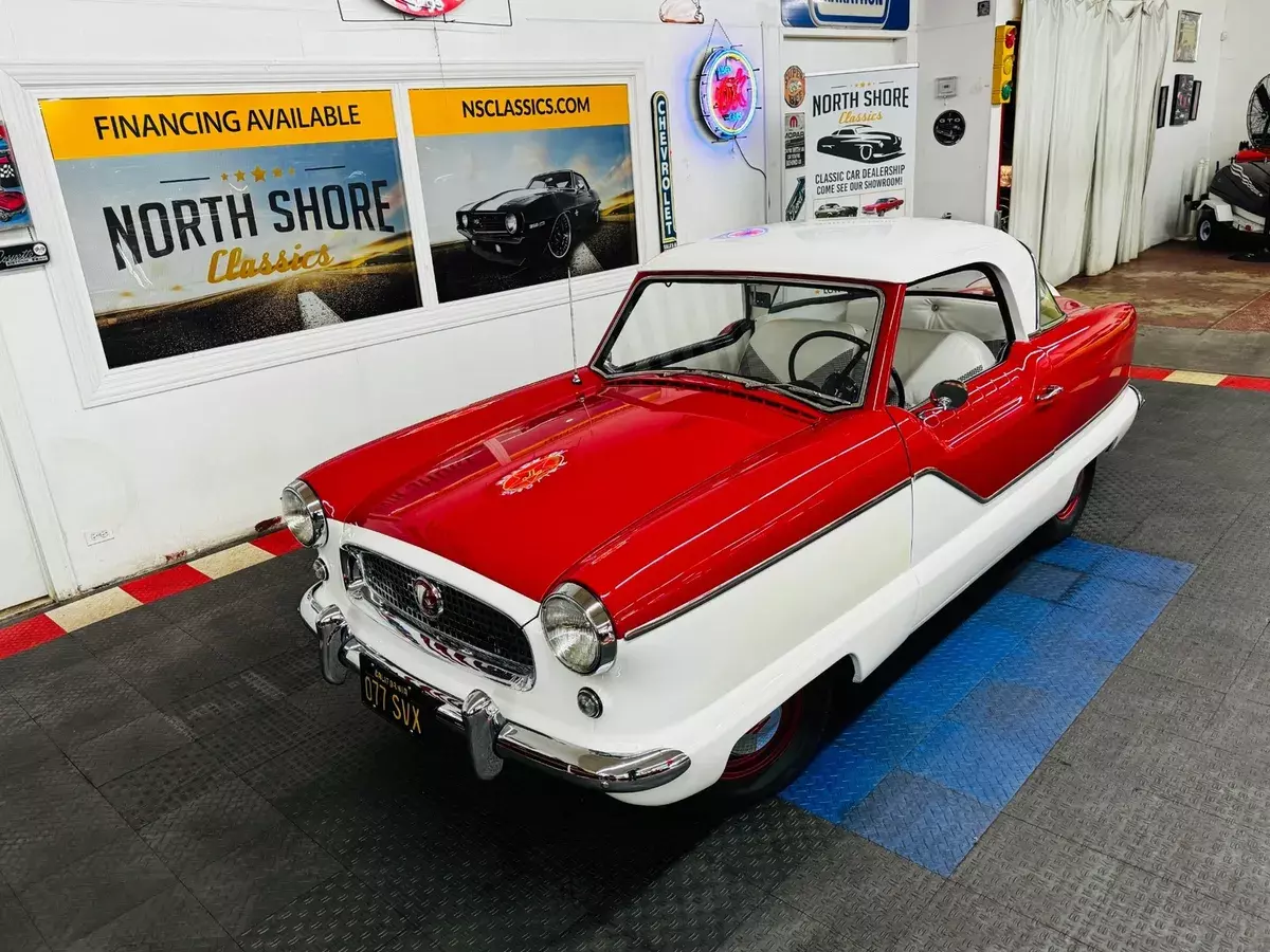 Nash Metropolitan Red with 12,345 Miles, for sale! 1956 Nash Metropolitan Great Driving Classic-SEE VIDEO