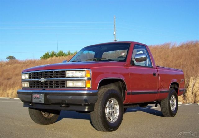 NEAT 140K C/K 1500 QUITE DECENT CHEVY AC 4.3L FUEL INJ V6 AUTO GMC SIERRA SISTER 1992 Chevrolet C/K Pickup 1500 4X4 Z-71 SILVERADO TRIM SHORT BED REG CAB 4WD RIG