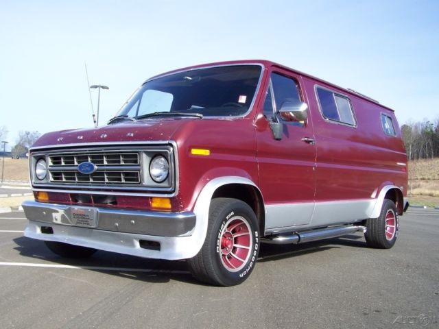 NEAT SHAGGIN WAGIN TURN KEY ROCK SOLID NOT RUSTY RV READY 2 ENJOY PATINA SPECIAL 1976 Ford E-Series Van 1-OWNER CUSTOM CONVERSION 5.8L 351 V8 H CODE WAGON