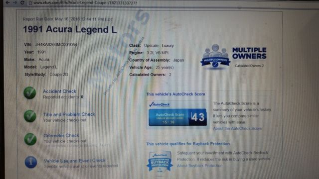 1991 Acura Legend L model with Optional Leather - photo 13