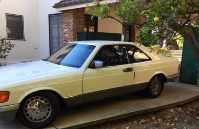 1985 Mercedes-Benz 500-Series European two-door coupe
