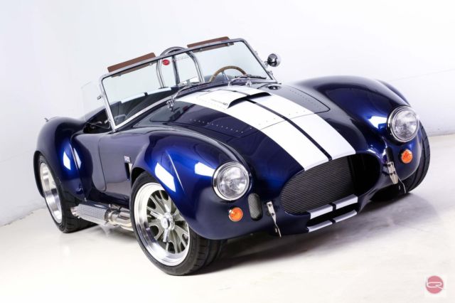 NEW 1965 BACKDRAFT ROADSTER 427 Ford 480HP T5 BLUE with WHITE STRIPES CAR 1965 Shelby RT3