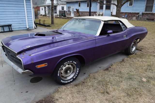 NEW PICTURES-N96 "SHAKER" 71 Dodge Challenger conv. 383 auto mopar 1 OF 11 BUILT 1971 Dodge Challenger convertible