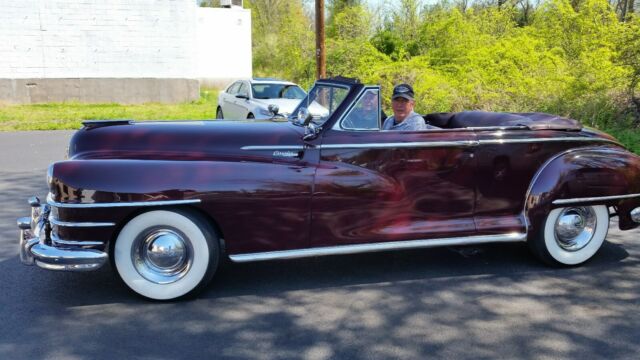 New Yorker Convertible Fluid Drive 1948 Chrysler New Yorker Convertible