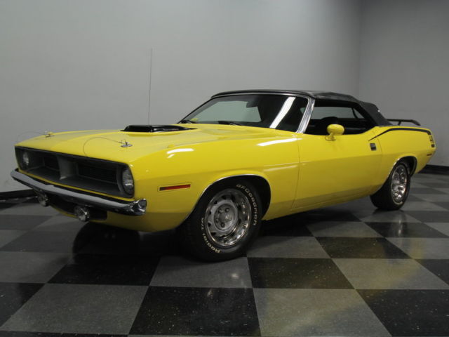 NICE, 440 6-PACK, AUTO, SHAKER HOOD, CORRECT COLORS, RARE, HIGHLY OPTIONED! 1970 Plymouth Barracuda 440 6-Pack