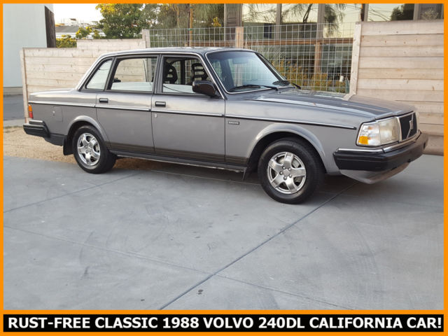 NICE CLEAN RUST-FREE CLASSIC 1988 VOLVO 240DL NO ACCIDENTS CALIFORNIA CAR! 1988 Volvo 240
