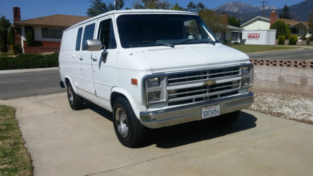 NICE CLEAN RUSTFREE 1 OWNER CALIFORNIA CARGO VAN! NO RESERVE AUCTION! 1989 Chevrolet G20 Van Cargo