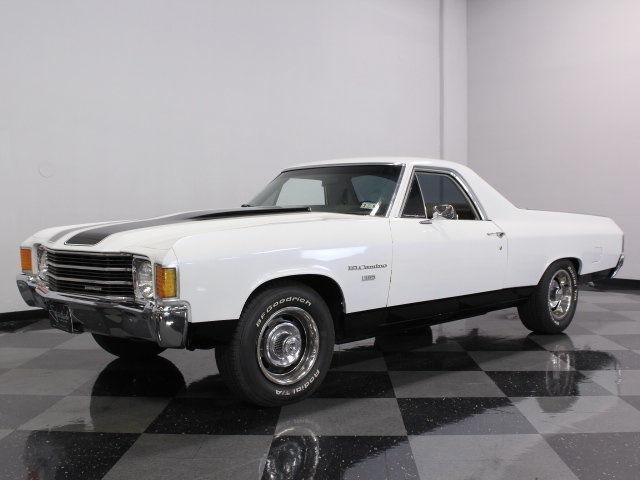 NICE & CLEAN WHITE PAINT, 350CI W/ A CAM, MOTOR RUNS GREAT, SOLID EL CAMINO 1972 Chevrolet El Camino