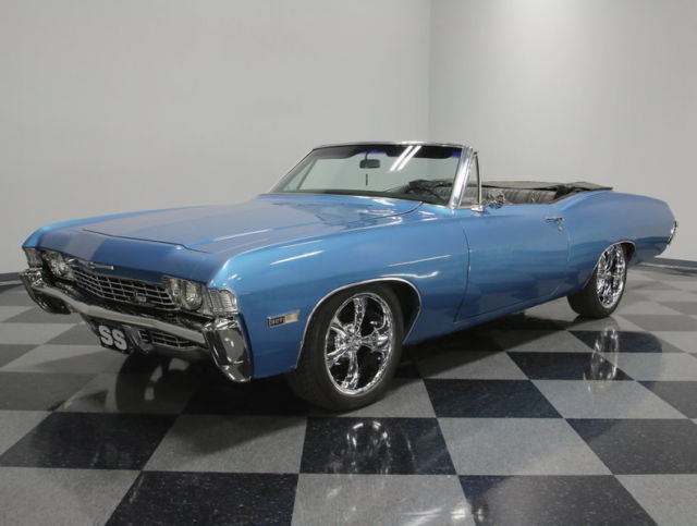 NICE DROP TOP IMPALA, 4 WHEEL DISCS, 327CI V8, SUPER SLICK PAINT, RIDLER WHEELS 1968 Chevrolet Impala SS