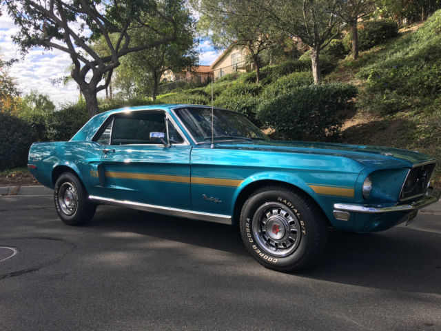 Nice factory 1968 Mustang GT/CS sold new in Gridley CA. Marti report included 1968 Ford Mustang GT/CS California Special