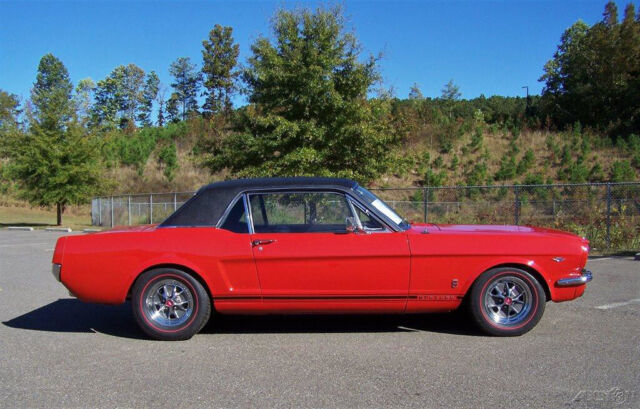1966 Ford Mustang GT A CODE 289 4BBL A/C 4-SPEED SIGNAL FLAIRE RED SHARP COUPE - photo 6