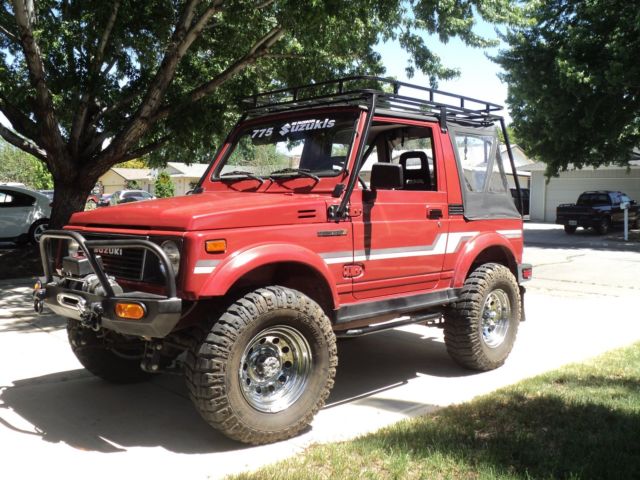 NICE lifted 1986 Suzuki Samurai fuel injected 1.6L, 16v engine Warn winch Garvin 1986 Suzuki Samurai