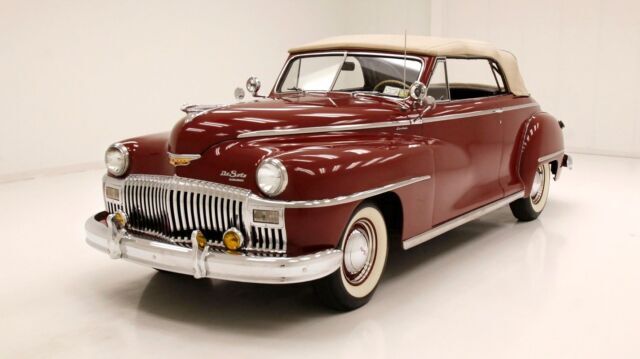 Nice Paint/Wonderful Chrome /Inline Flathead 6/4-Speed Fluid Drive Semi Auto 1946 DeSoto S11 Convertible