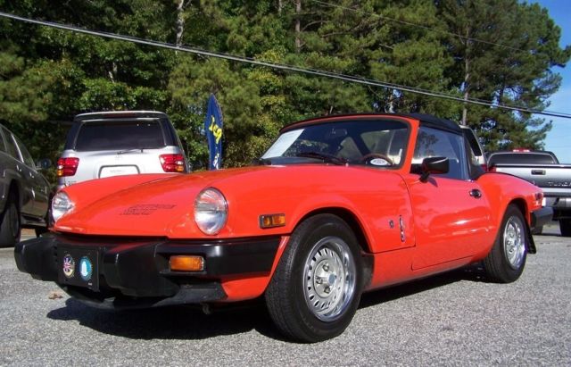 NICE PRISTINE 1 OF THE BEST CHARITY ORG PAINT UPGRADES ROADSTER NOT TR6 TR4 TR3 1980 Triumph Spitfire 32k 1500CC 4-SPD PRISTINE UNRESTORED SHOW QUALITY