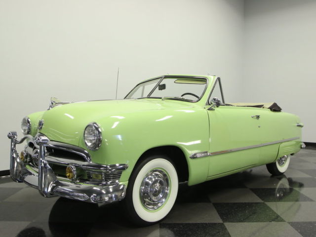 NICE SHOEBOX DROP TOP, 239 FLATHEAD V8, 3SP MANUAL, GREAT DRIVER, PERIOD COLORS 1950 Ford Custom