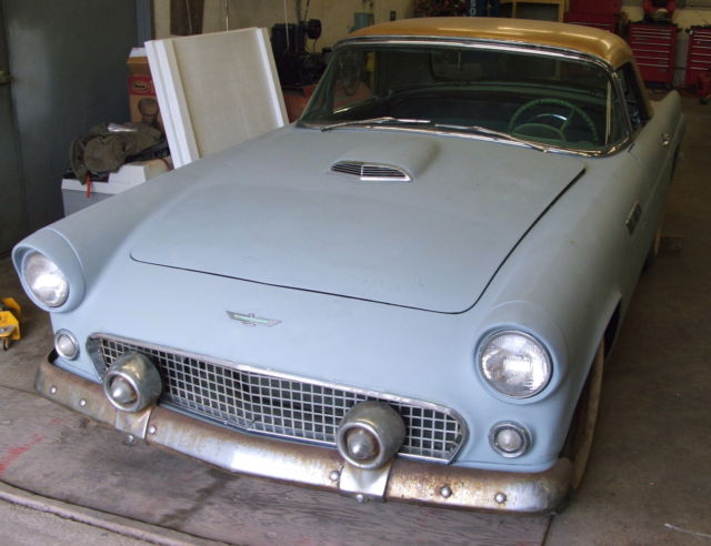 NICE UNRESTORED WEST COAST 1956 THUNDERBIRD. GOOD SOLID BODY AND FRAME 1956 Ford Thunderbird