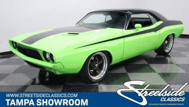 NICELY BUILT 340 V8 COLD R-134A A/C HEIDTS SUSPENSION WILWOOD BRAKES CUSTOM PAIN 1973 Dodge Challenger Restomod
