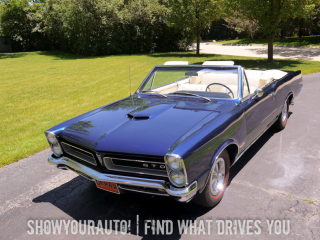 Nightwatch Blue White Convertible Top 1965 Pontiac GTO WS Code 389 Tri-Power Man 1965 Pontiac GTO --