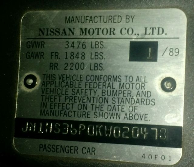 1989 Nissan 240SX Black - photo 6