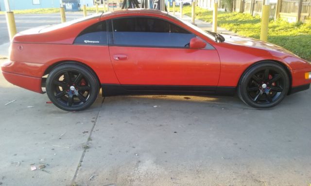 Nissan 300zx Manual Slicktop 2 Seater Red 350z Wheels Datsun LOUD Stereo System 1991 Nissan 300ZX
