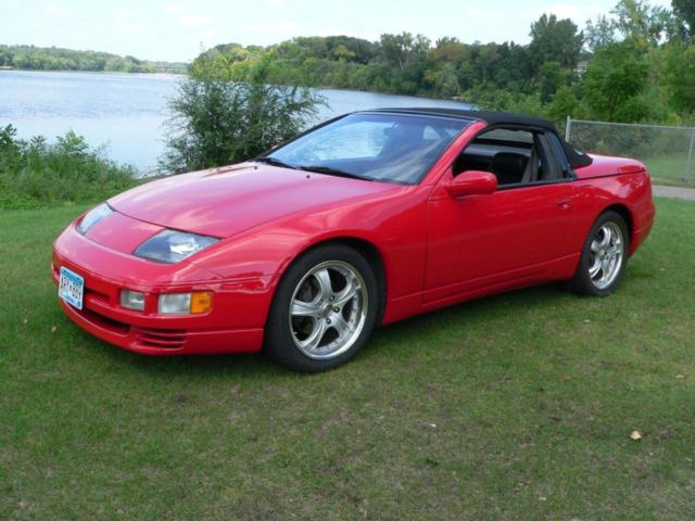 NISSAN 300ZX TWIN TURBO CONVERTIBLE W/MANUAL TRANSMISSION. RED OVER BLACK 600 HP 1993 Nissan 300ZX
