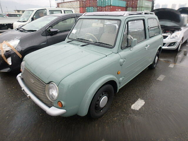 Nissan Pao 1989 Aqua Gray - brand new canvas top 3 speed automatic with AC 1989 Nissan PAO Electric canvas top sun roof