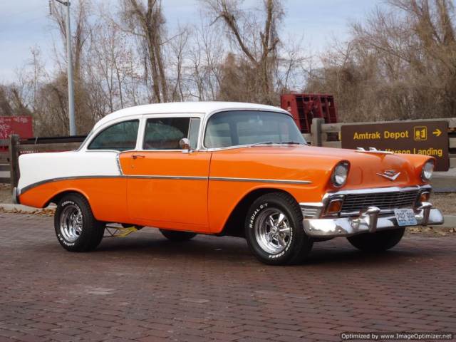NO RES! FAMILY DISPERSAL! 1956 GASSER STYLE BELAIR, RESTORED EXCELLENT DRIVER! 1956 Chevrolet Bel Air/150/210 BELAIR