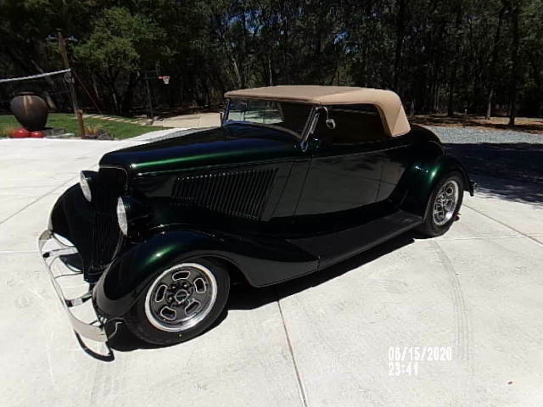NO RESERVE 1934 FORD CABRIOLET ROADSTER IFS 383 FUEL INJECTION A/C NR $150K 1934 Ford Other