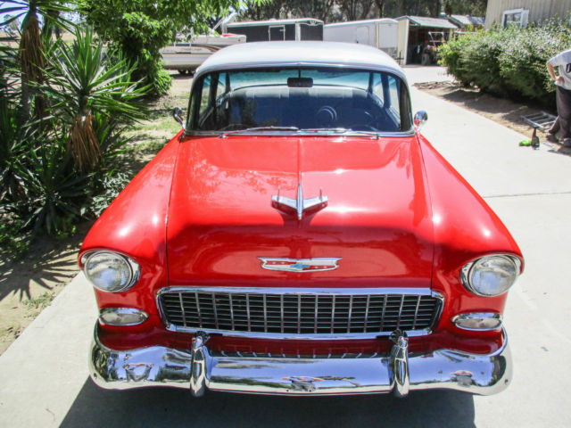 NO RESERVE 1955 CHEVY LS MOTOR WITH A 4SPEED GEAR VENDOR OVERDRIVE A/C 1955 Chevrolet Bel Air/150/210 210