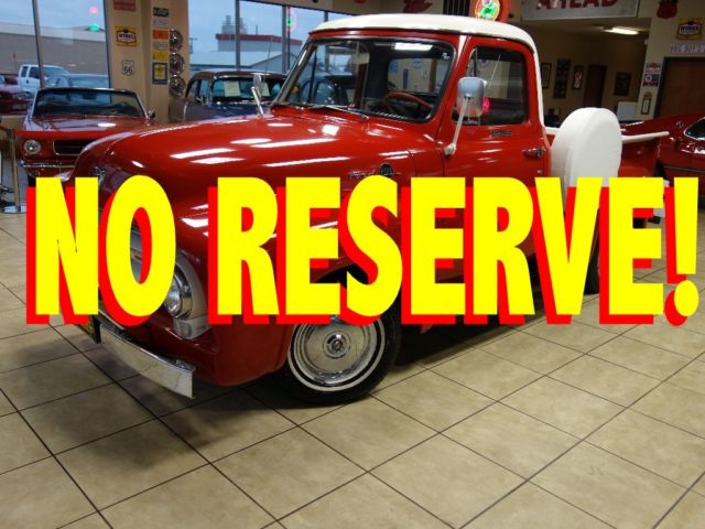 NO RESERVE 1955 FORD F-100 RED & WHITE F100 F1 53 54 55 56 OAK BED SHOW or DRIVE 1955 Ford F-100 Original