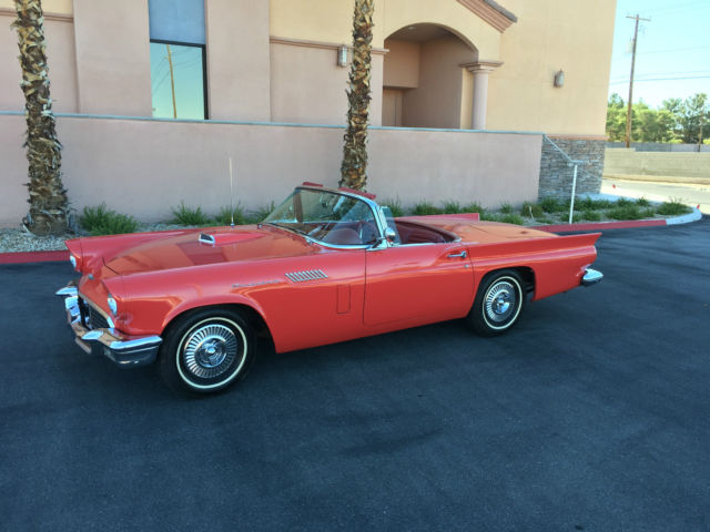 NO RESERVE 1957 FORD THUNDERBIRD 2 TOPS 312 V8 NUMBERS MATCHING DAILY DRIVER 1957 Ford Thunderbird RARE NO RUST 1957 1955 1956 THUNDER BIRD BIRD