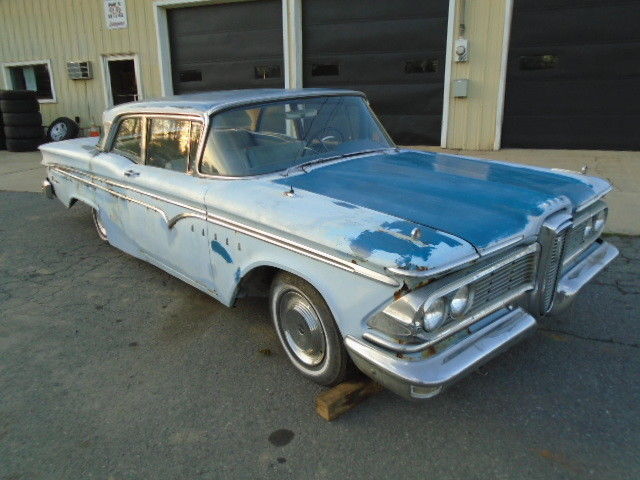 NO RESERVE 1959 EDSEL RANGER 2 DOOR SEDAN 3 SPEED BARN FIND RESTORE OR PARTS 1959 Edsel RANGER 2 DOOR