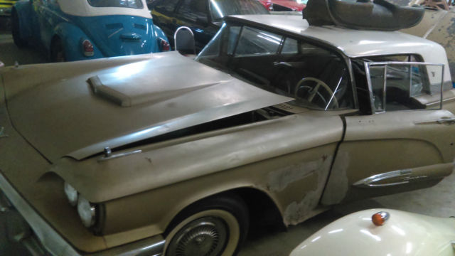 NO RESERVE 1959 Ford Thunderbird gold/black stored 30 yrs BARN FIND PROJECT CAR 1959 Ford Thunderbird