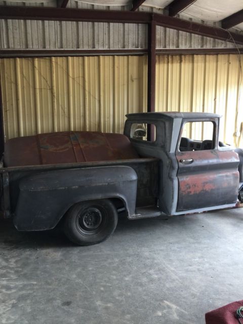 NO RESERVE 1962 CHEVY STEP SIDE PROJECT WITH NEW PARTS NO RESERVE BID TO BUY 1962 Chevrolet C-10