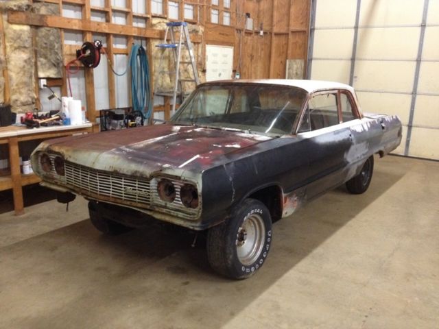 ***NO RESERVE!!!*** 1964 Chevrolet Impala Biscayne - Azure Aqua w/Aqua Interior 1964 Chevrolet Impala