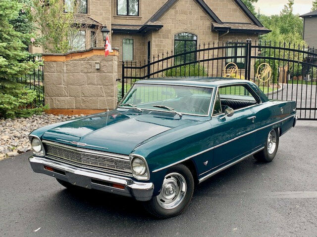 NO RESERVE 1966 CHEVROLET NOVA CUSTOM 383 STROKER TROPIC TURQUOISE HARDTOP 1966 Chevrolet Nova NO RESERVE
