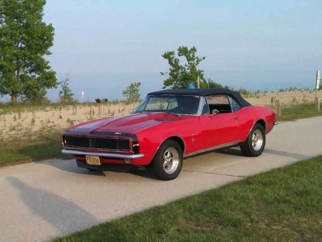 NO RESERVE - 1967 CHEVROLET CAMARO RS RED RALLY SPORT CONVERTIBLE PROTECTO PLATE 1967 Chevrolet Camaro Convertible Rally Sport Deluxe package RS