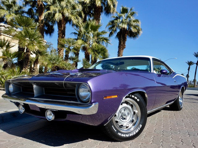 NO RESERVE 1970 PLYMOUTH CUDA 340 4 SPEED PLUM CRAZY PURPLE 4 SPEED MANUAL RARE 1970 Plymouth Barracuda NO RESERVE