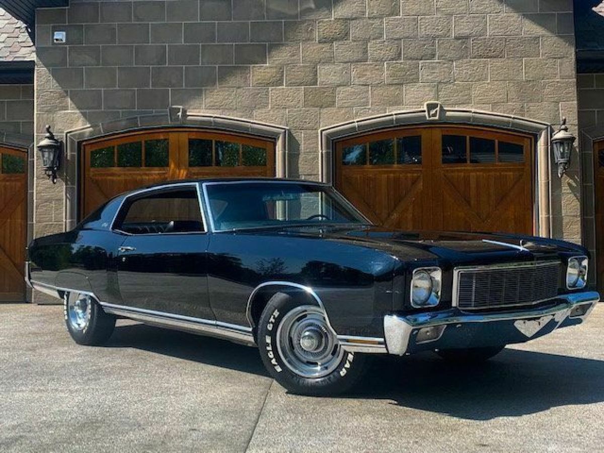 NO RESERVE 1971 CHEVROLET MONTE CARLO 454 BIG BLOCK 4 SPEED RAVEN BLACK SHOW WOW 1971 Chevrolet Monte Carlo NO RESERVE